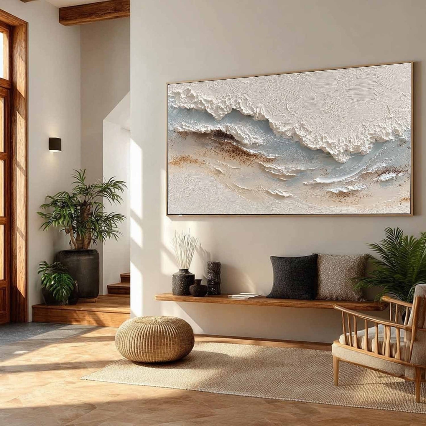 3D Textured Coastal Abstract Wall Art CZ0033 - Viral Wall Art